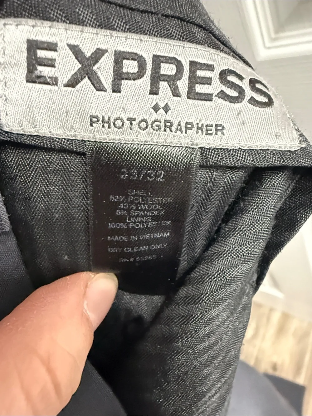 Express Men's Dress Pants in Charcoal Gray